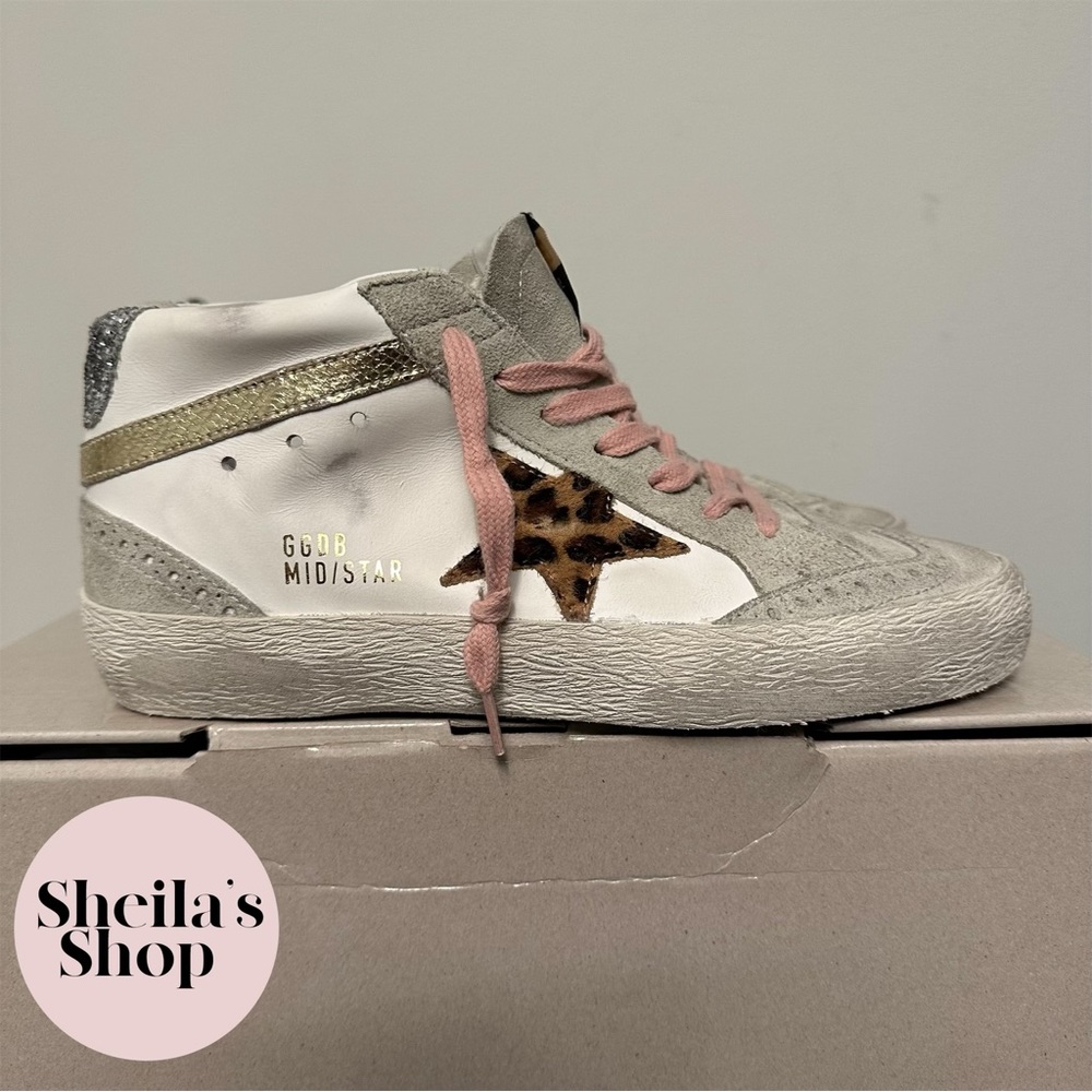 NIB Golden Goose Deluxe Brand GGDB Mid Star Classic Sneakers Size 36 - Picture 4 of 7